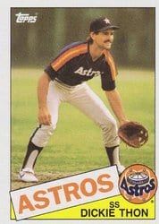 1985 Topps Base Set Dickie Thon #44 card