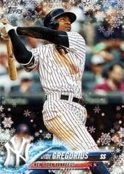 2018 Topps Holiday Base Set Didi Gregorius #HMW190 card