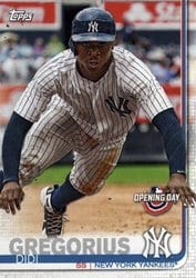 2019 Topps Opening Day Base Set Didi Gregorius #166 card