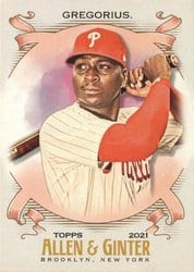 2021 Topps Allen & Ginter Base Set Didi Gregorius #264 card