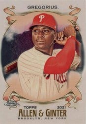 2021 Topps Allen & Ginter Chrome Base Set Didi Gregorius #264 card