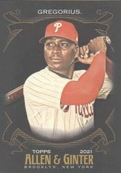 2021 Topps Allen & Ginter X Base Set Didi Gregorius #264 card