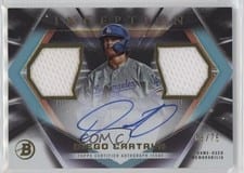 2023 Bowman Inception Autographed Dual Relics Diego Cartaya #IADR-DC card