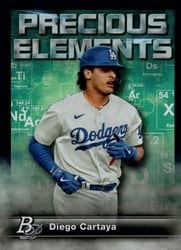 2023 Bowman Platinum Precious Elements Diego Cartaya #PE-9 card