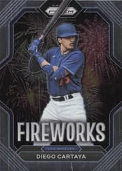 2023 Panini Prizm Fireworks Diego Cartaya #F8 card