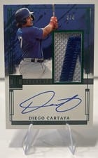 2024 Panini Impeccable Elegance Prospect Jersey Autographs Diego Cartaya #EPJ-DC card