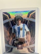 2024 Panini Prizm Copa America Phenomenon Diego Maradona Silver #37 card