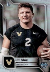 2025 Bowman University Chrome Base Image Variation Refractor Diego Pavia #SP-16 card