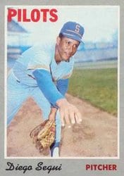 1970 Topps Base Set Diego Segui #2 card