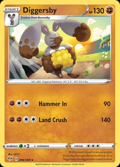 Darkness Ablaze Diggersby #96 card