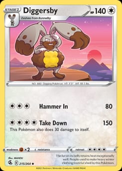 Fusion Strike Diggersby #215 card