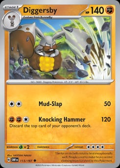 Obsidian Flames Diggersby #113 card