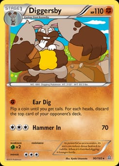 Primal Clash Diggersby #90 card