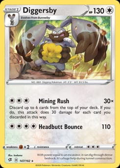 Rebel Clash Diggersby #147 card