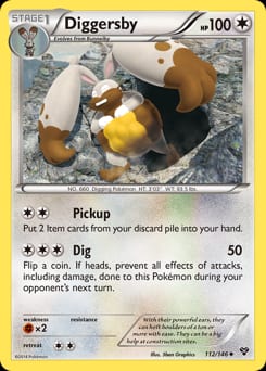 XY Diggersby #112 card