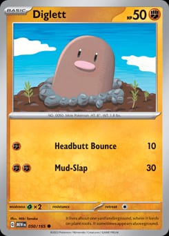 151 Diglett #50 card