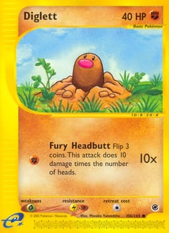 Expedition Base Set Diglett #106 card