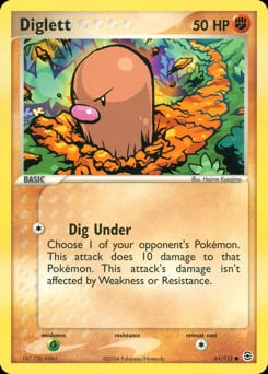 FireRed & LeafGreen Diglett #61 card
