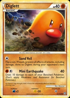 HS—Triumphant Diglett #61 card