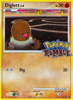 Pokémon Rumble Diglett #11 card