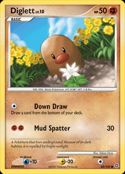Secret Wonders Diglett #85 card