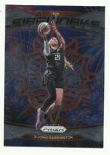 2024 Panini Prizm WNBA Fireworks DiJonai Carrington #5 card