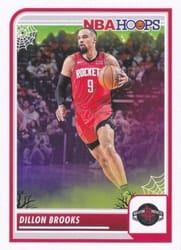 2023-24 Hoops Haunted Hoops Base Set Dillon Brooks #264 card