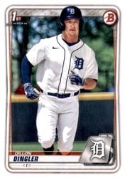 2020 Bowman Draft Base Set Dillon Dingler #BD-144 card