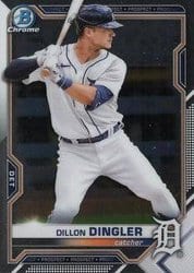 2021 Bowman Chrome Prospects Dillon Dingler #BCP-72 card