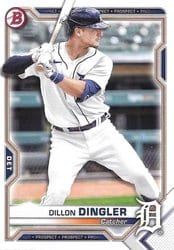2021 Bowman Prospects Dillon Dingler #BP-72 card