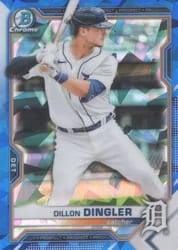 2021 Bowman Sapphire Edition Base Set Dillon Dingler #BCP-72 card