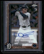 2025 Topps Chrome Update Rookie Debut Autographs Dillon Dingler #CRDA-DD card