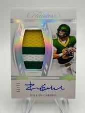 2025 Panini Flawless Rookie Patch Autographs Dillon Gabriel #9 card