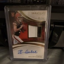 2025 Panini Immaculate Rookie Patch Autographs Dillon Gabriel #109 card
