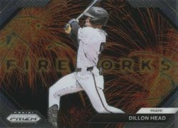 2024 Panini Prizm Fireworks Dillon Head #22 card