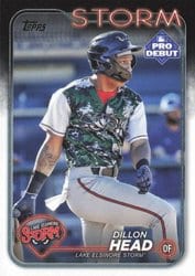 2024 Topps Pro Debut Base Set Dillon Head #PD-25 card