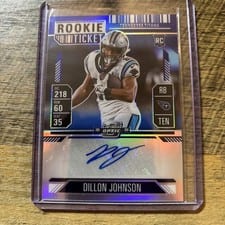 2024 Panini Contenders Optic Rookie Ticket Autographs Dillon Johnson #151 card