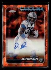 2024 Topps Chrome Sapphire Edition Rookies Autographs Sapphire Dillon Johnson #RA-DJO card