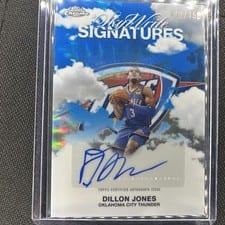 2025-26 Topps Chrome Sky Write Signatures Dillon Jones #SWS-DJ card