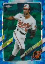 2021 Topps Chrome Update Sapphire Edition Base Set Dillon Tate #US242 card
