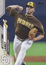 2020 Topps Base Set Dinelson Lamet #603 card