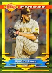 2021 Finest Flashbacks Base Set Dinelson Lamet #76 card
