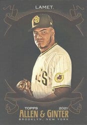 2021 Topps Allen & Ginter X Base Set Dinelson Lamet #350 card