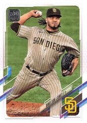 2021 Topps Base Set Dinelson Lamet #418 card
