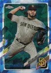 2021 Topps Chrome Sapphire Edition Base Set Dinelson Lamet #418 card