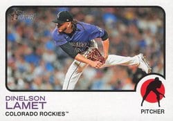 2022 Topps Heritage Base Set Dinelson Lamet #718 card