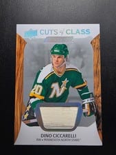 2024-25 Upper Deck Engrained Icons Cuts of Class Relics Dino Ciccarelli #CC-DC card
