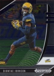 2020 Panini Prizm Draft Picks Base Set Diontae Johnson #37 card