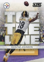 2022 Score Toe the Line Diontae Johnson #TL-DJ card