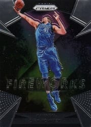 2018-19 Panini Prizm Fireworks Dirk Nowitzki #29 card